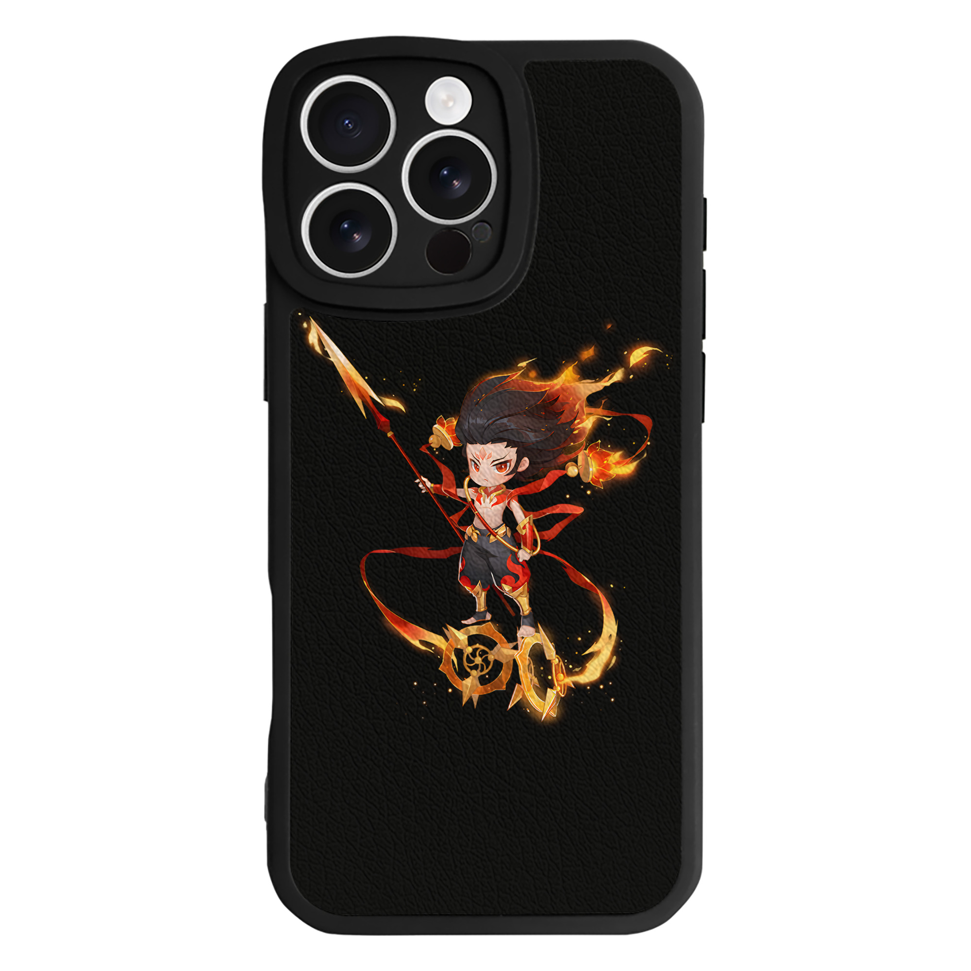（画像用） Ne Zha 2 ナタ 魔童の大暴れ 【iPhone 16シリーズ対応】シリコンスマホケース（レザー調） 材質：シリコン